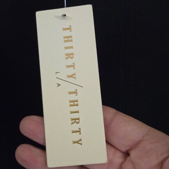 Thirty Thirty LA NWT Black Organza Ruffled Sleeve Bodycon Mini Dress Size L - Picture 4 of 6